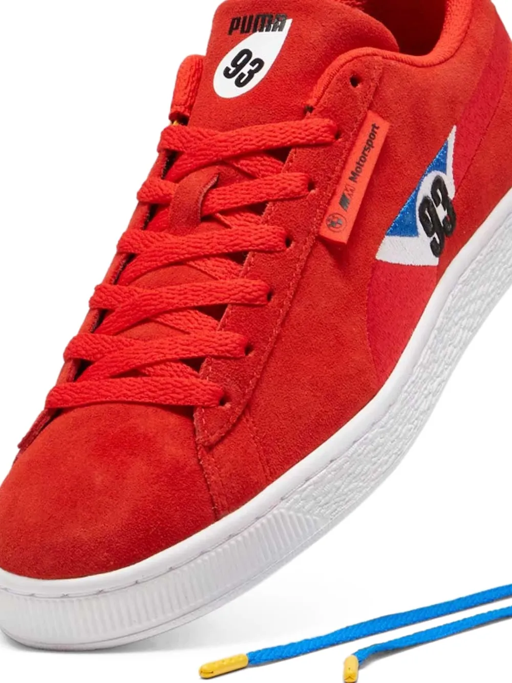 PUMA x BMW Motorsport Calder suede sneakers Red