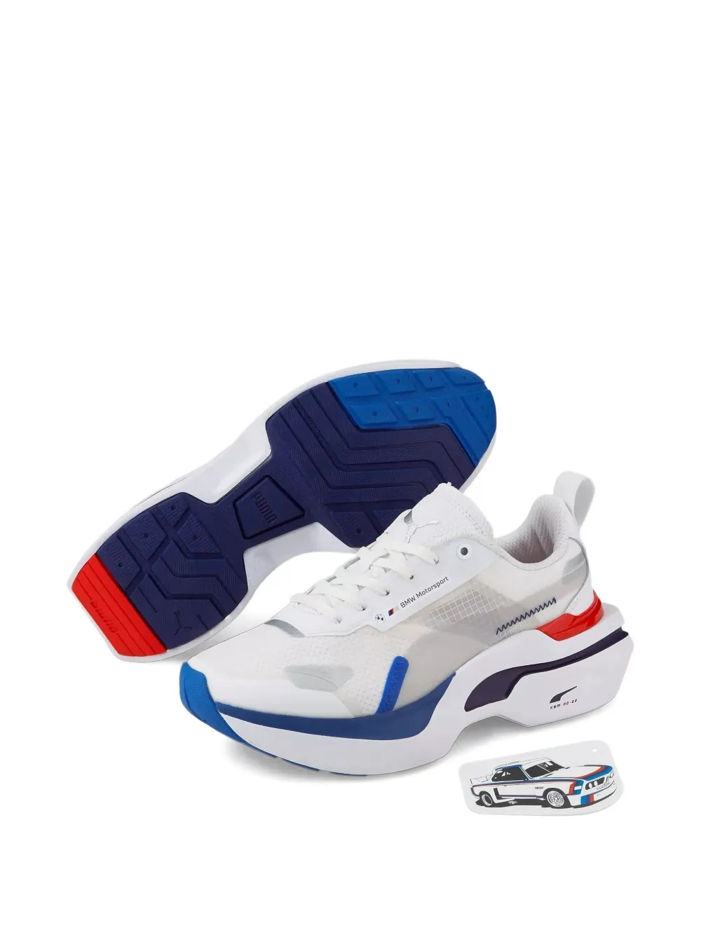 Puma X Bmw Motorsport Kosmo Rider "white" Sneakers In Multi