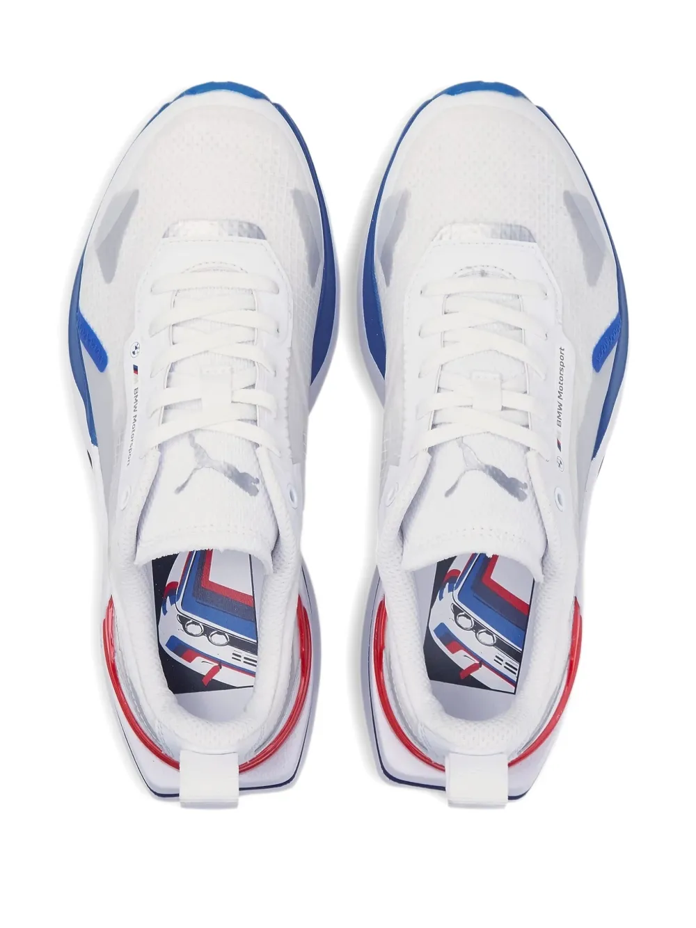 Puma X Bmw Motorsport Kosmo Rider "white" Sneakers In Multi