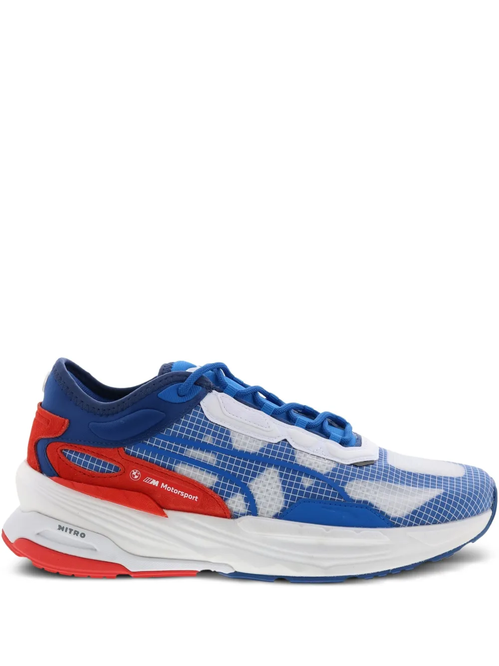 PUMA x BMW Motorsport Extent Nitro grid-pattern sneakers Blue