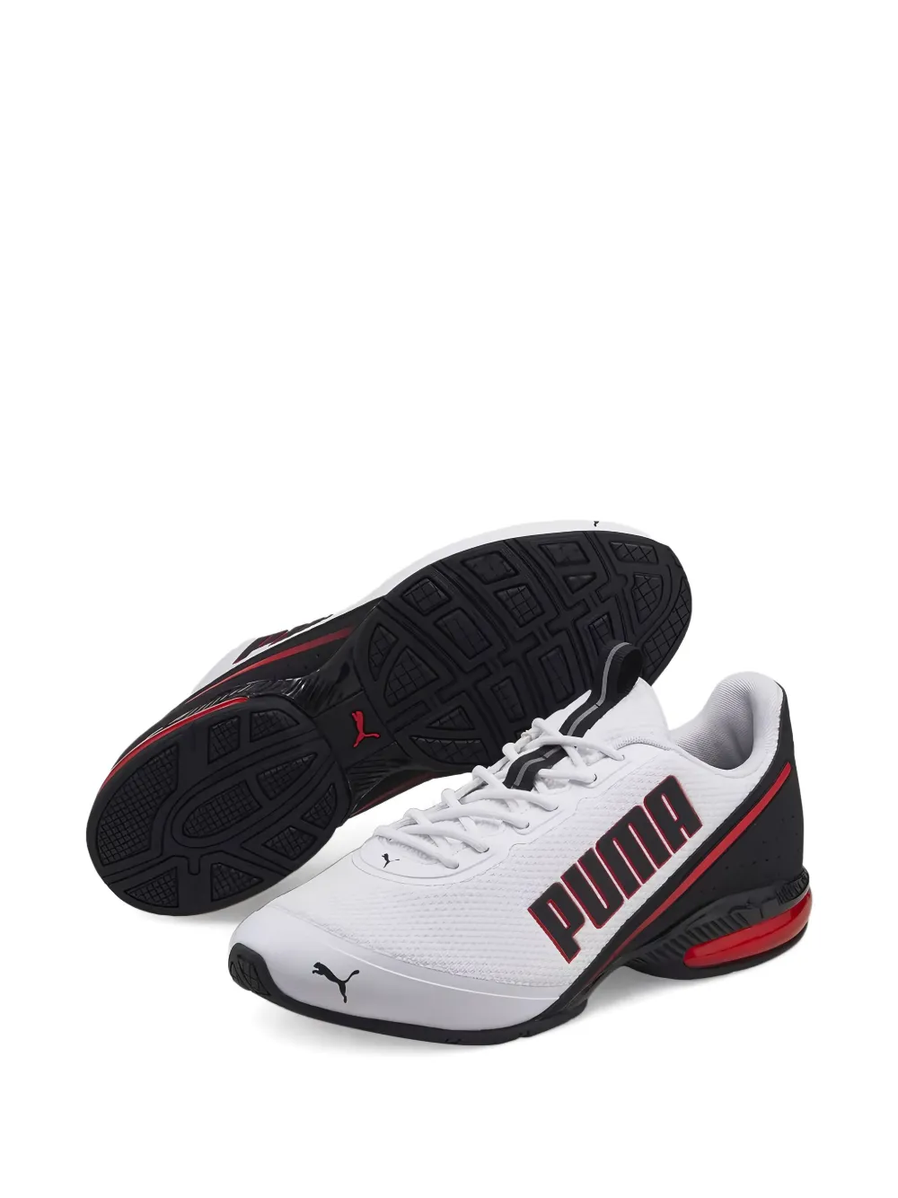 PUMA Cell Divide "White High Risk Red" sneakers