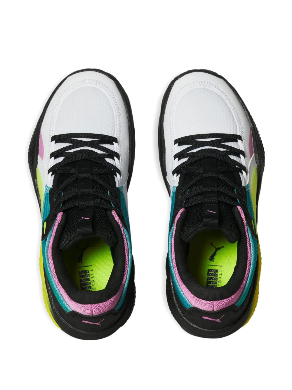 PUMA Court Rider "White Yellow Alert" sneakers Black