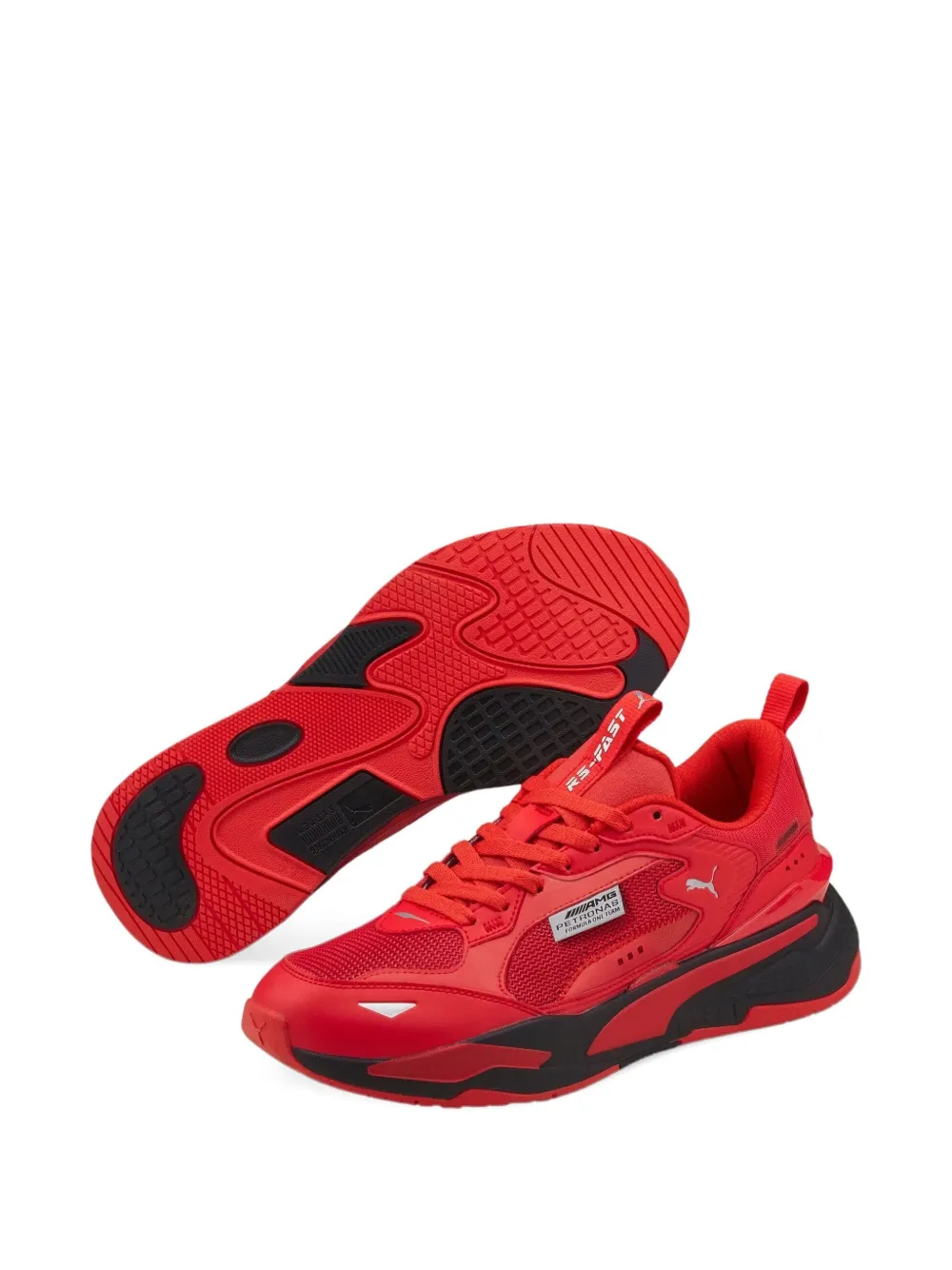 PUMA x Mercedes AMG Petronas F1 X RS Fast Motorsport Hibiscus sneakers Red