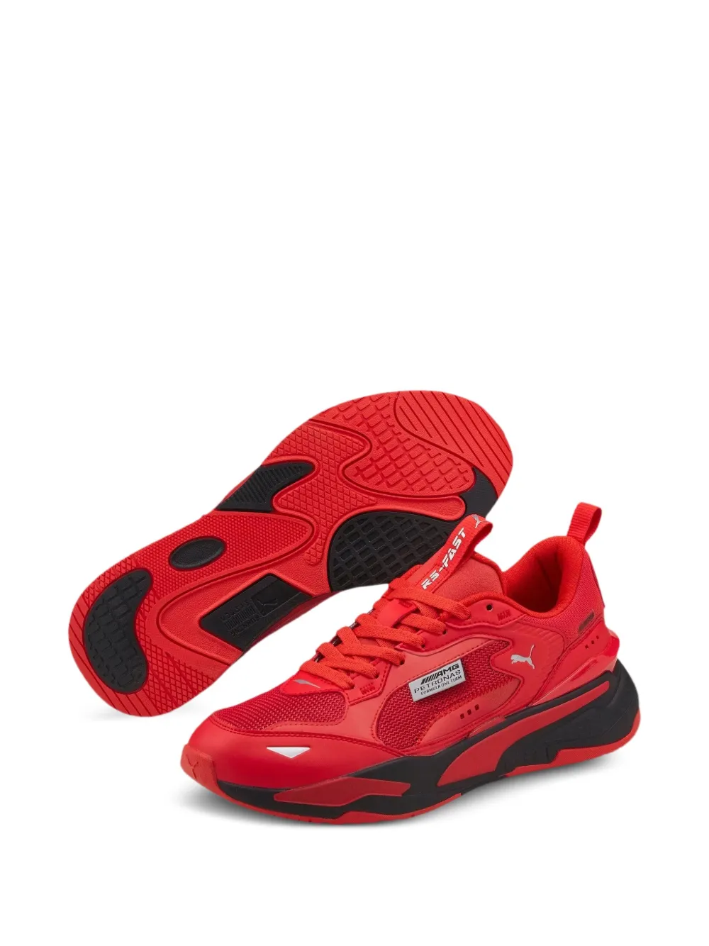 PUMA x Mercedes AMG Petronas F1 X RS Fast Motorsport Hibiscus sneakers Rood