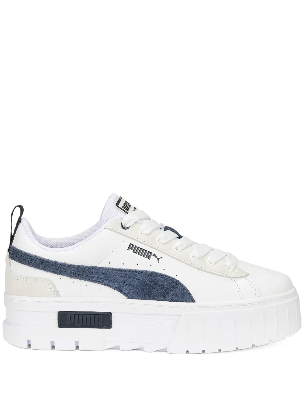 PUMA Mayze platform leather sneakers White