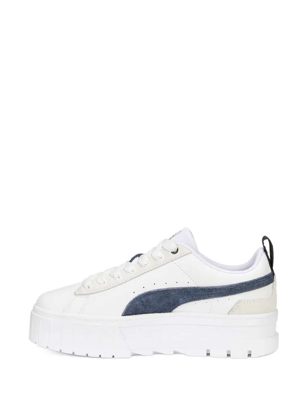 PUMA Mayze platform leather sneakers White