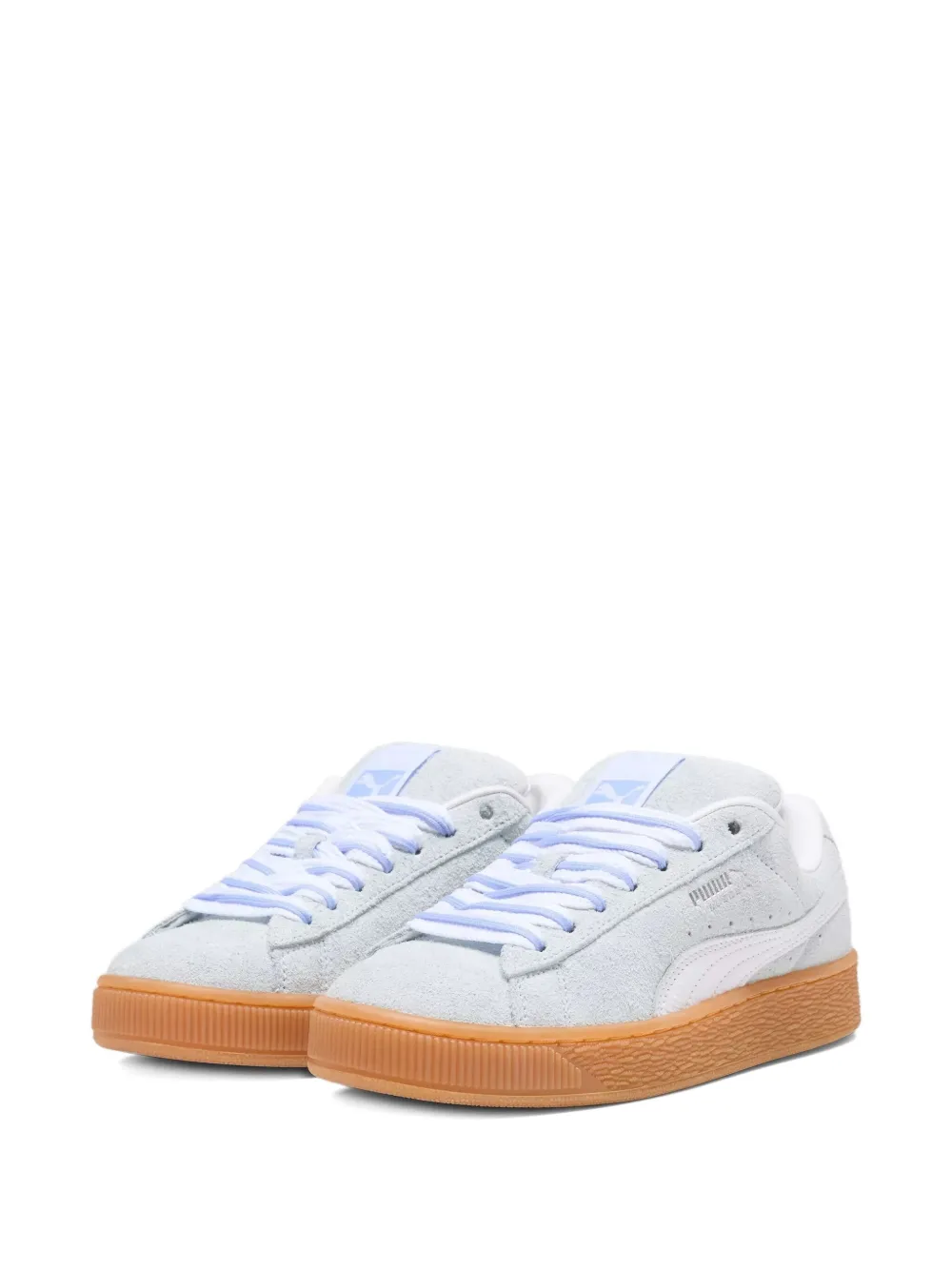 Puma Suede Xl Thick N Thin "grey" Sneakers In Blue