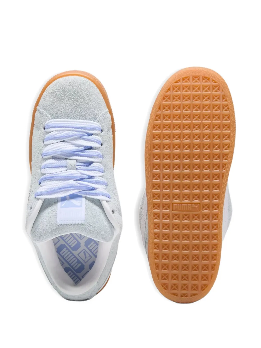 Puma Suede Xl Thick N Thin "grey" Sneakers In Blue