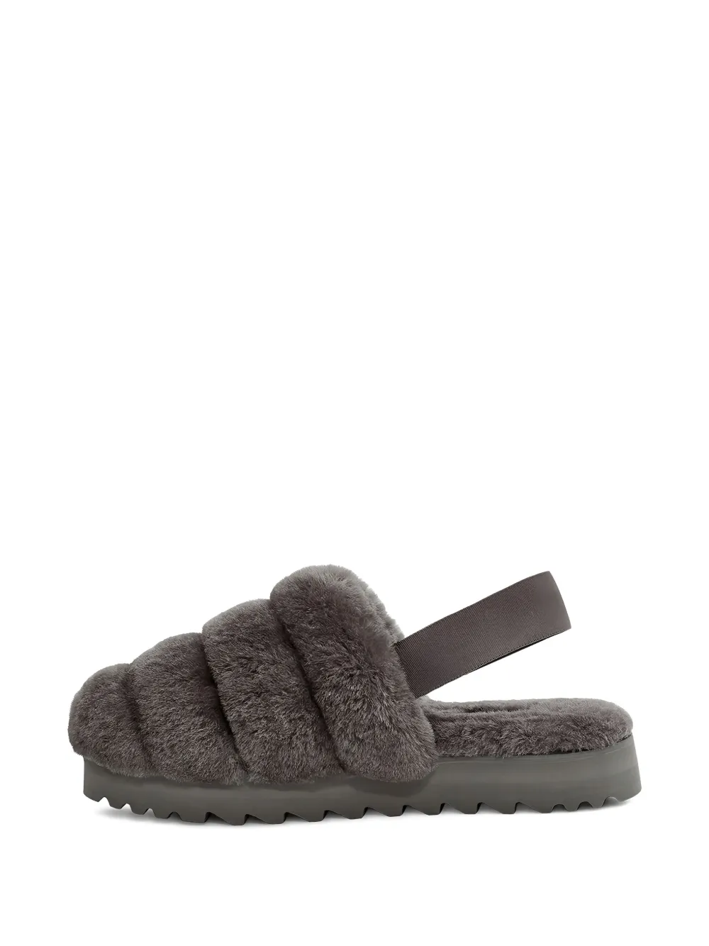 UGG SUPER FLUFF "GREY" SLIPPERS 