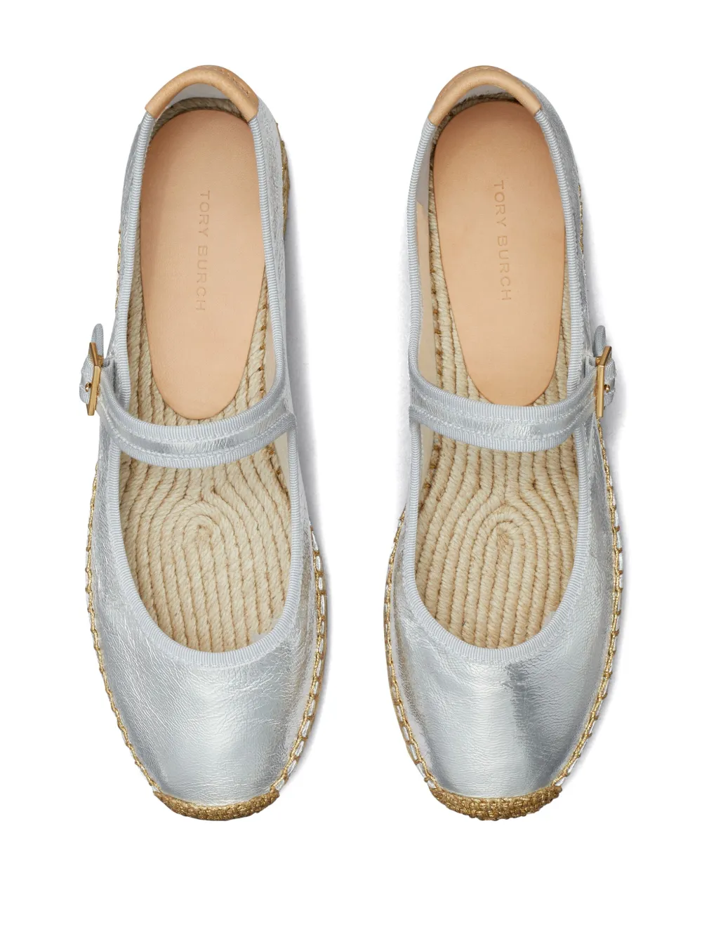 Tory Burch Mary Jane espadrilles Silver