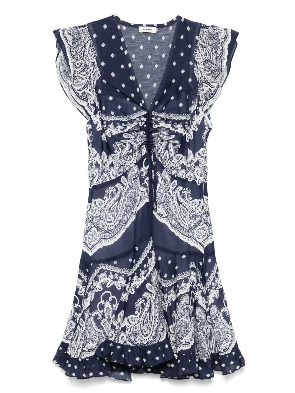 Sandro Paisley-print Mini Dress