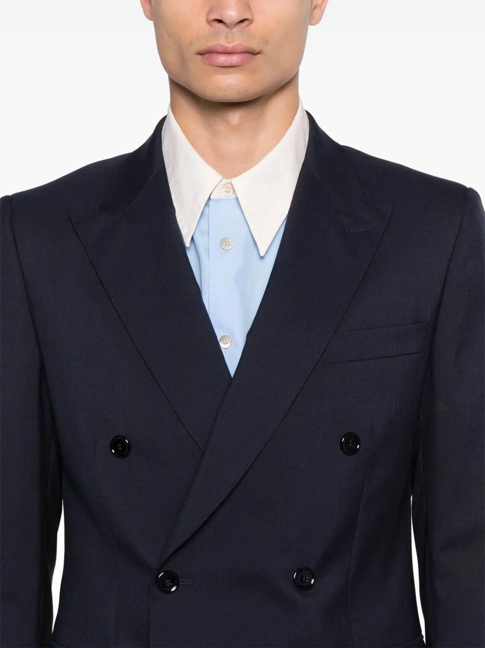 double-breasted blazer