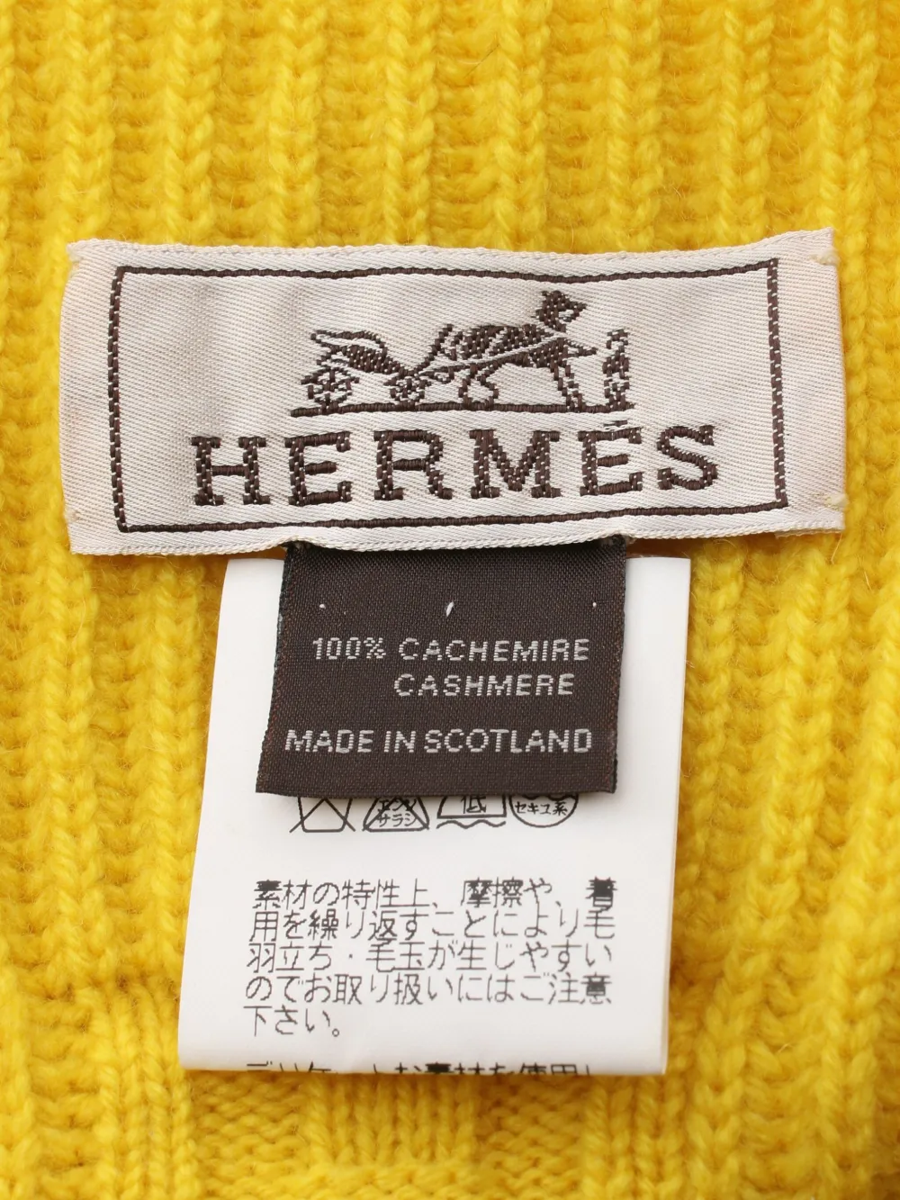 Affordable Hermes 2000s jacquard-logo scarf Women