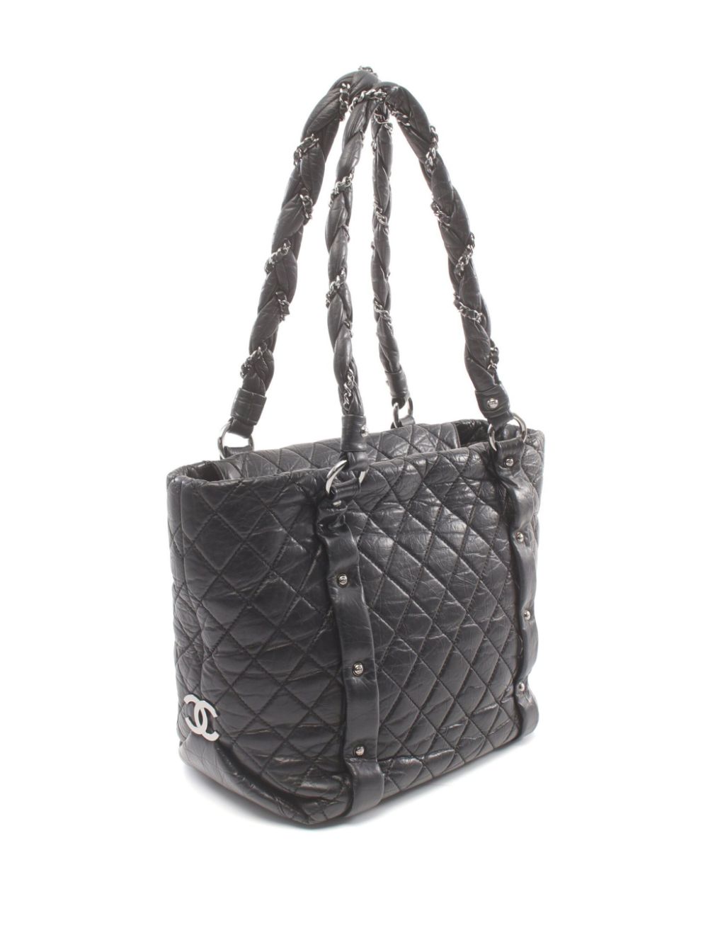 CHANEL Pre-Owned 2005-2006 Coco gewatteerde shopper - Zwart