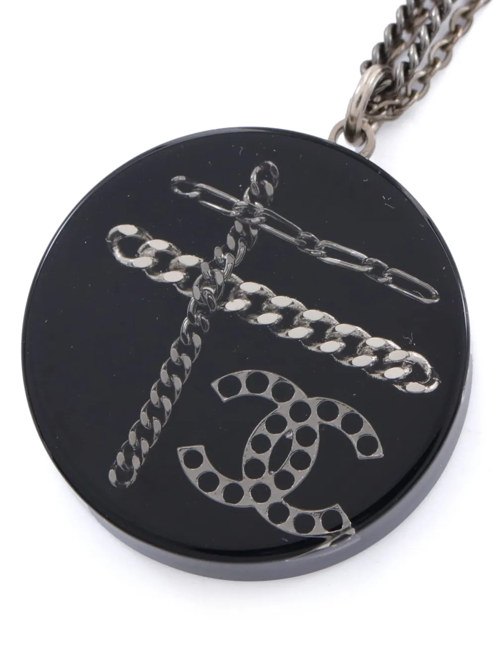 CHANEL Pre-Owned 1986-1988 CC chain necklace | Silver | Image 1
