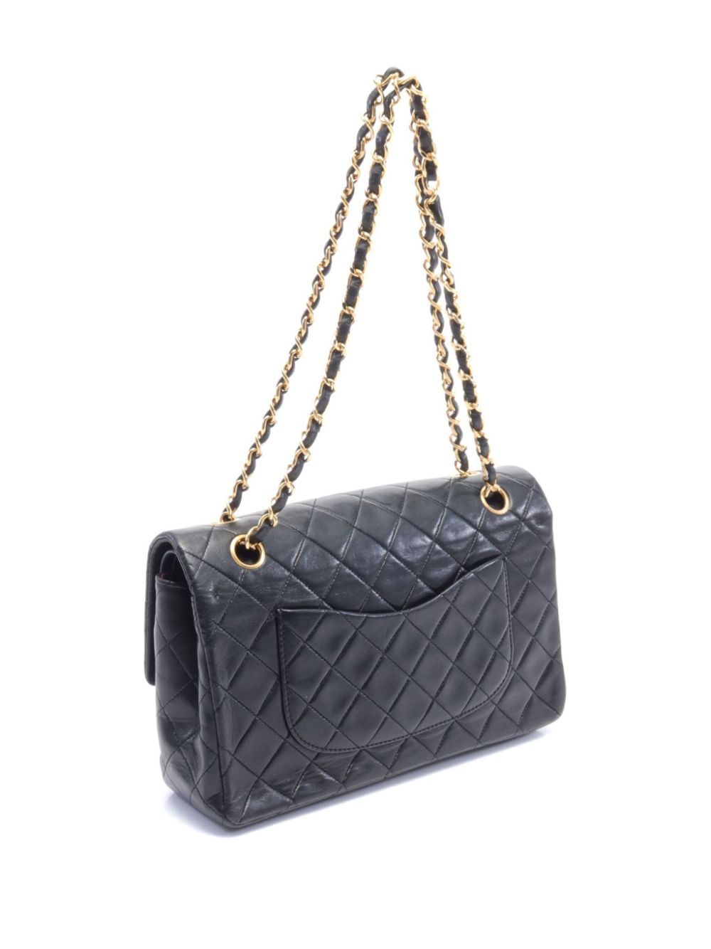 CHANEL Pre-Owned 1989-1991 Double Flap schoudertas - Zwart