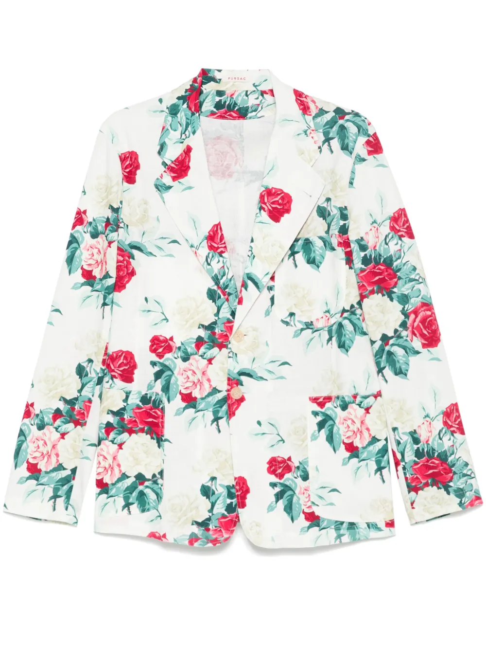 light flower-print blazer