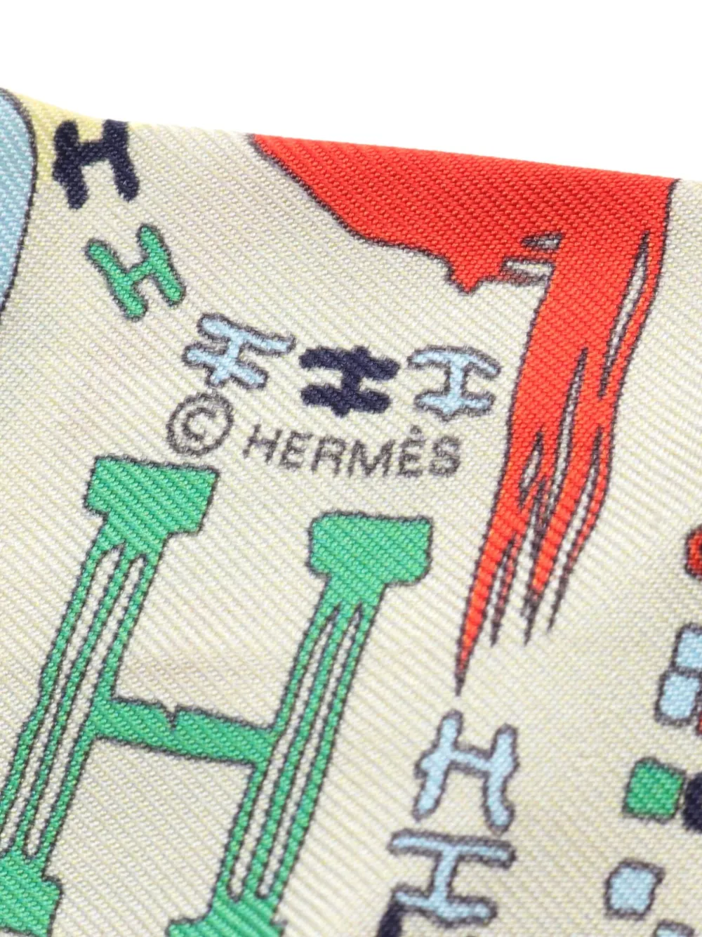 Hermès Pre-Owned 2000s twill sjaal - Beige