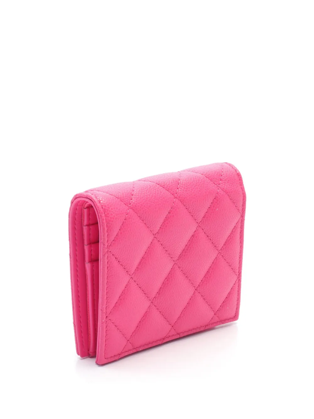Cheap CHANEL 2021 small quilted bi-fold wallet Women
