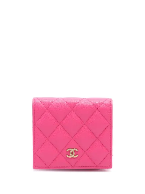 CHANEL 2021 small quilted bi-fold wallet Women