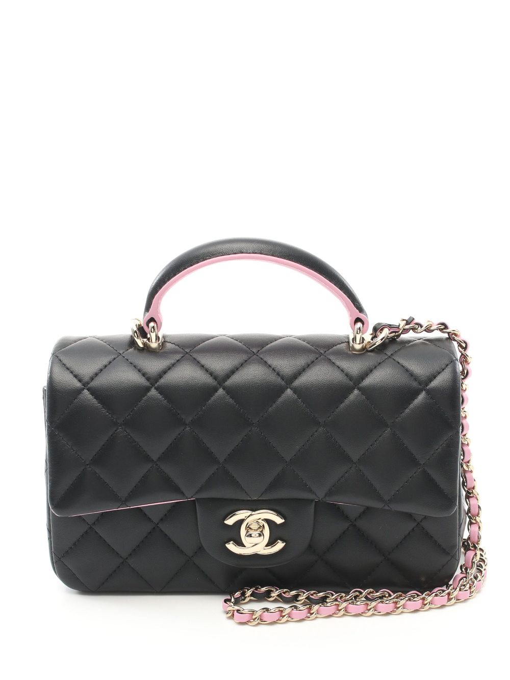 CHANEL Pre-Owned 2021 mini Classic Flap two-way shoulder bag – Black