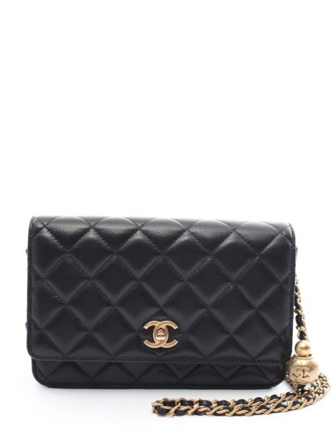 CHANEL Pre-Owned 2020-2021 CC-turn lock wallet on chain WOMEN