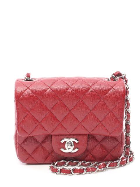 Cheap HOT SALE CHANEL 2017-2018 mini Square Flap shoulder bag Women