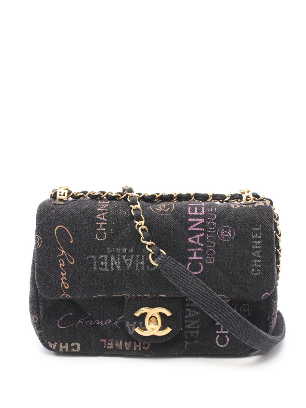 Chanel denim mini flap bag sale