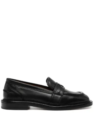 【関税込み】Maison Kitsune ブラック レザー ローファー LEATHER LOAFERS | Maison Kitsuné