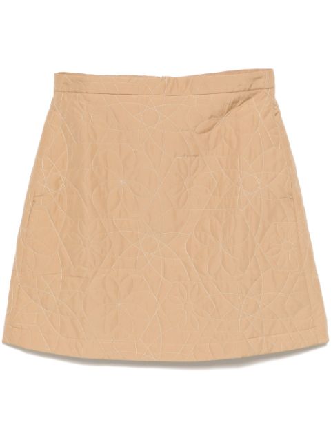 Maison Kitsune quilted mini skirt Women