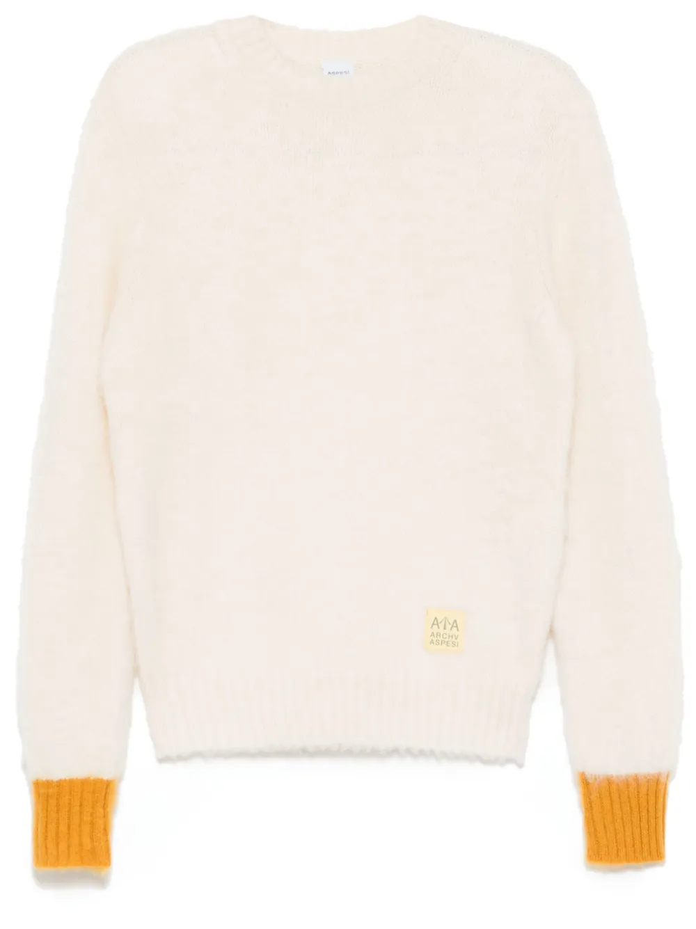 ASPESI BRUSHED-WOOL CREW-NECK JUMPER