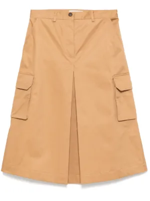 スカート MAISON KITSUNE Women Skirts NW01509WW0078P245 Beige BELTED UTILITY SKIRT | Maison Kitsuné