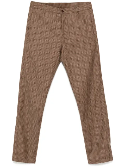ASPESI pantalones chinos con motivo de cuadros