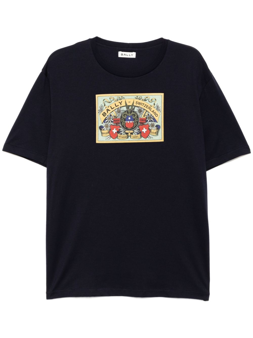 Bally graphic print short-sleeves T-shirt - Blue