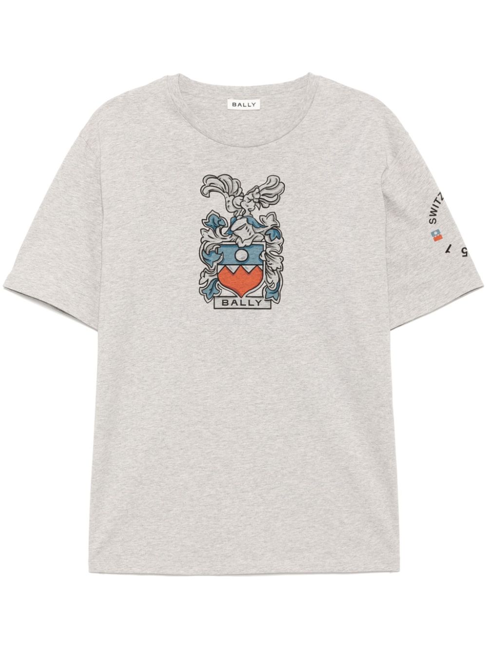 Bally graphic print short-sleeves T-shirt - Grey