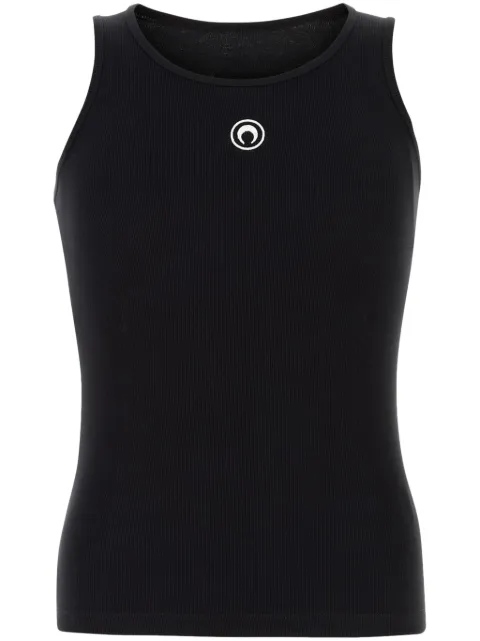 Marine Serre Moon Logo ribbed tank top