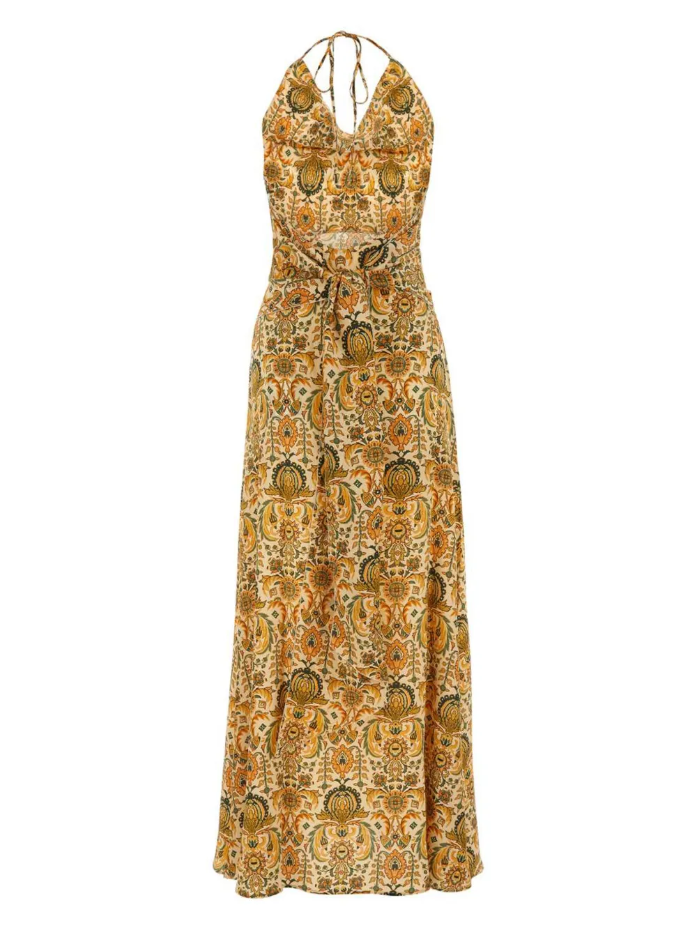 PANTAMOLLE Rosy maxi-dress - Oranje