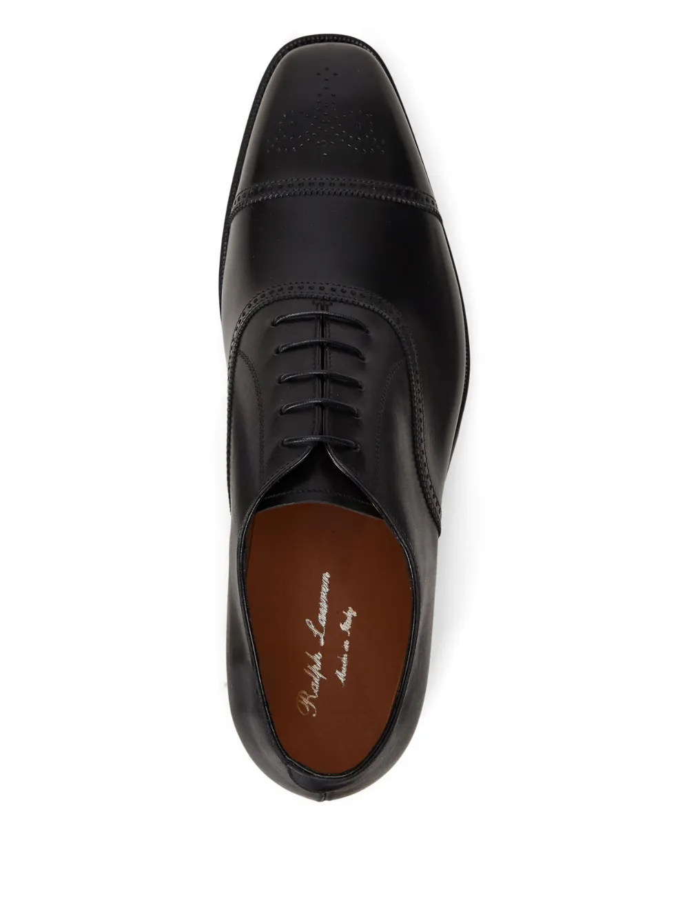 Polo Ralph Lauren Leren Oxford schoenen Zwart