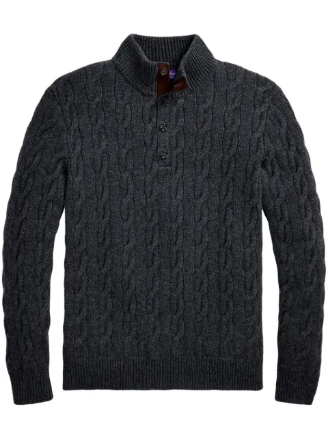 Ralph Lauren Purple Label cable-knit sweater