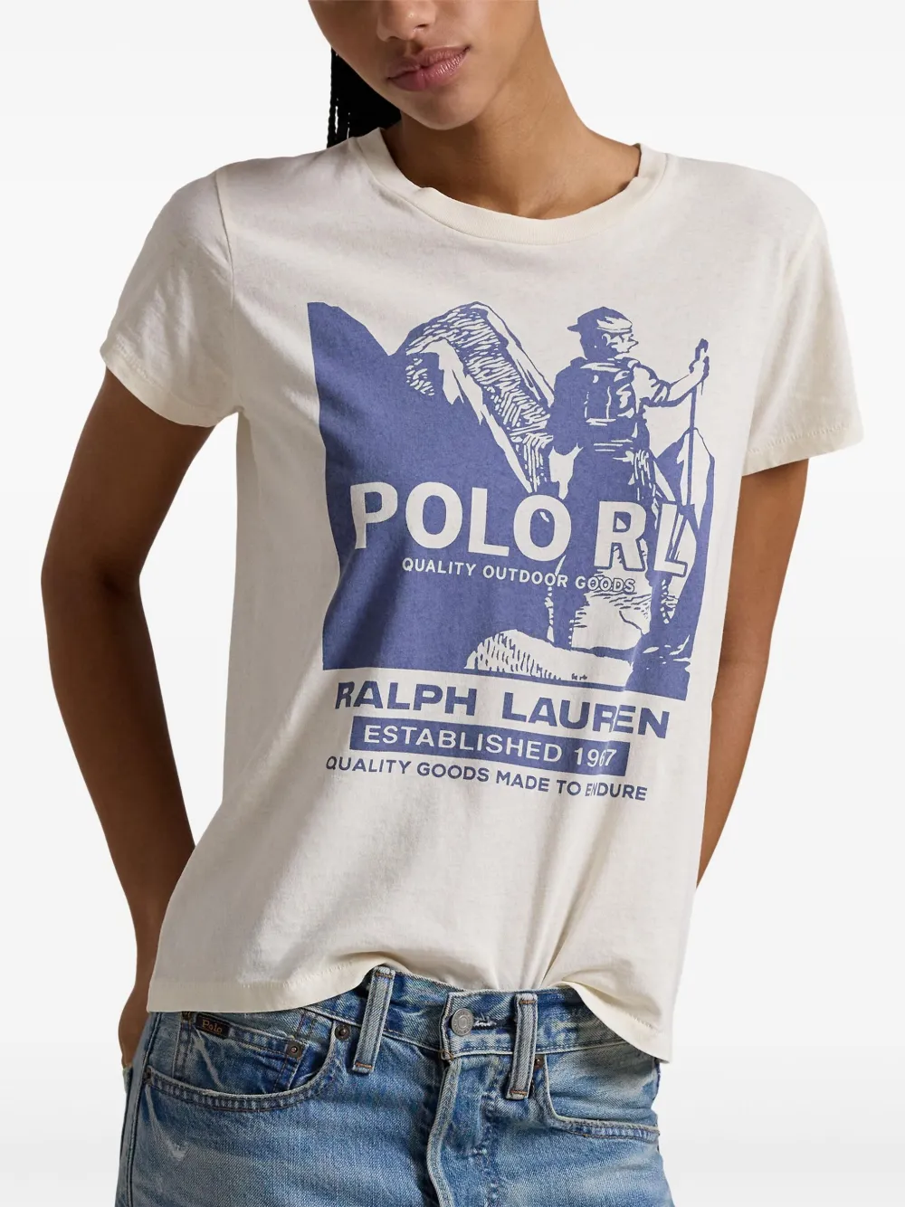 Polo Ralph Lauren T-shirt met grafische print Wit