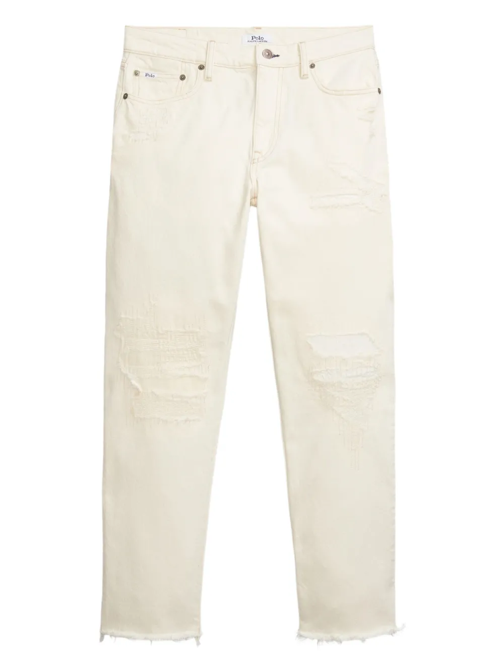 Polo Ralph Lauren Gerafelde broek Wit
