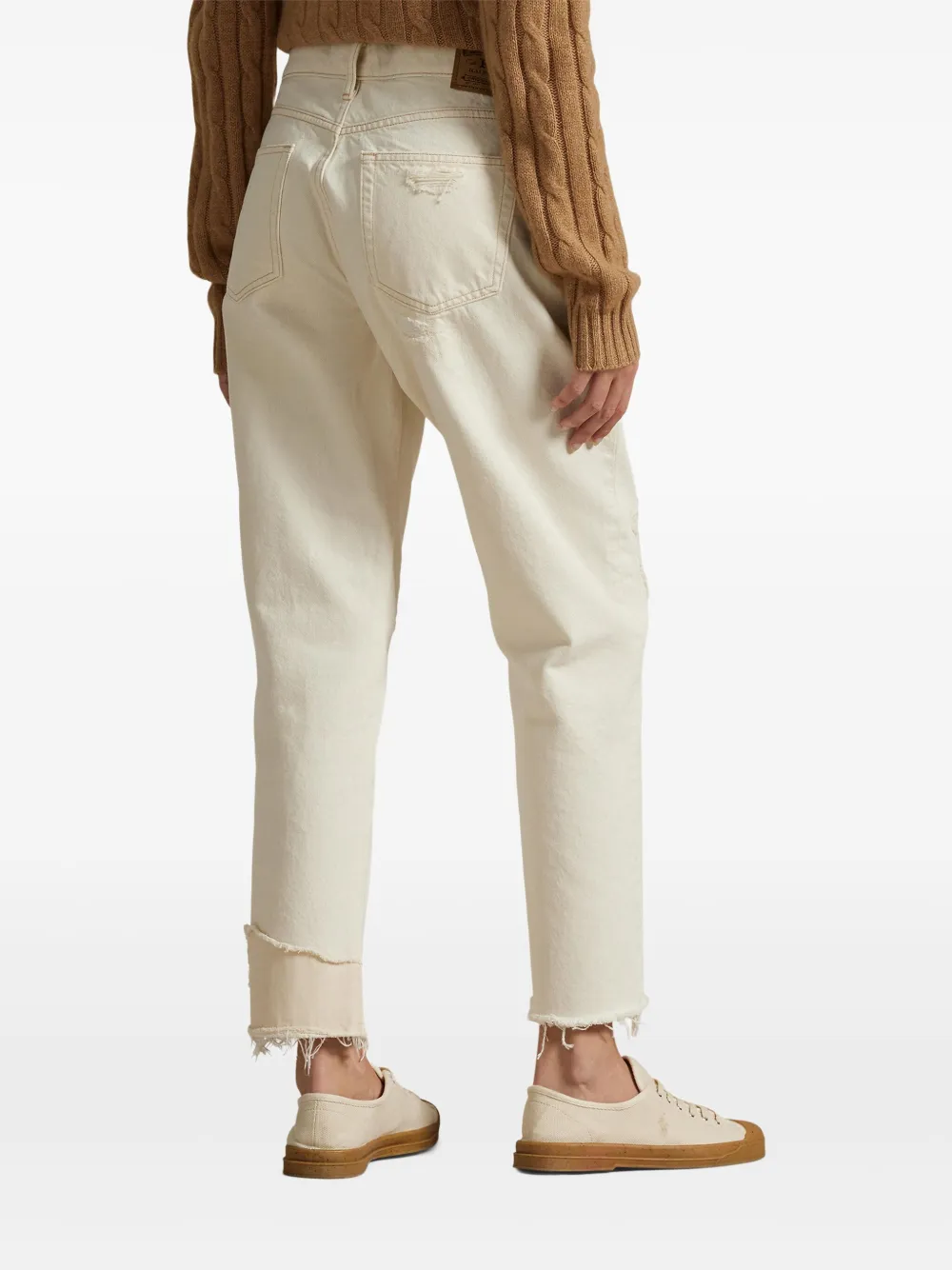 Polo Ralph Lauren Gerafelde broek Wit