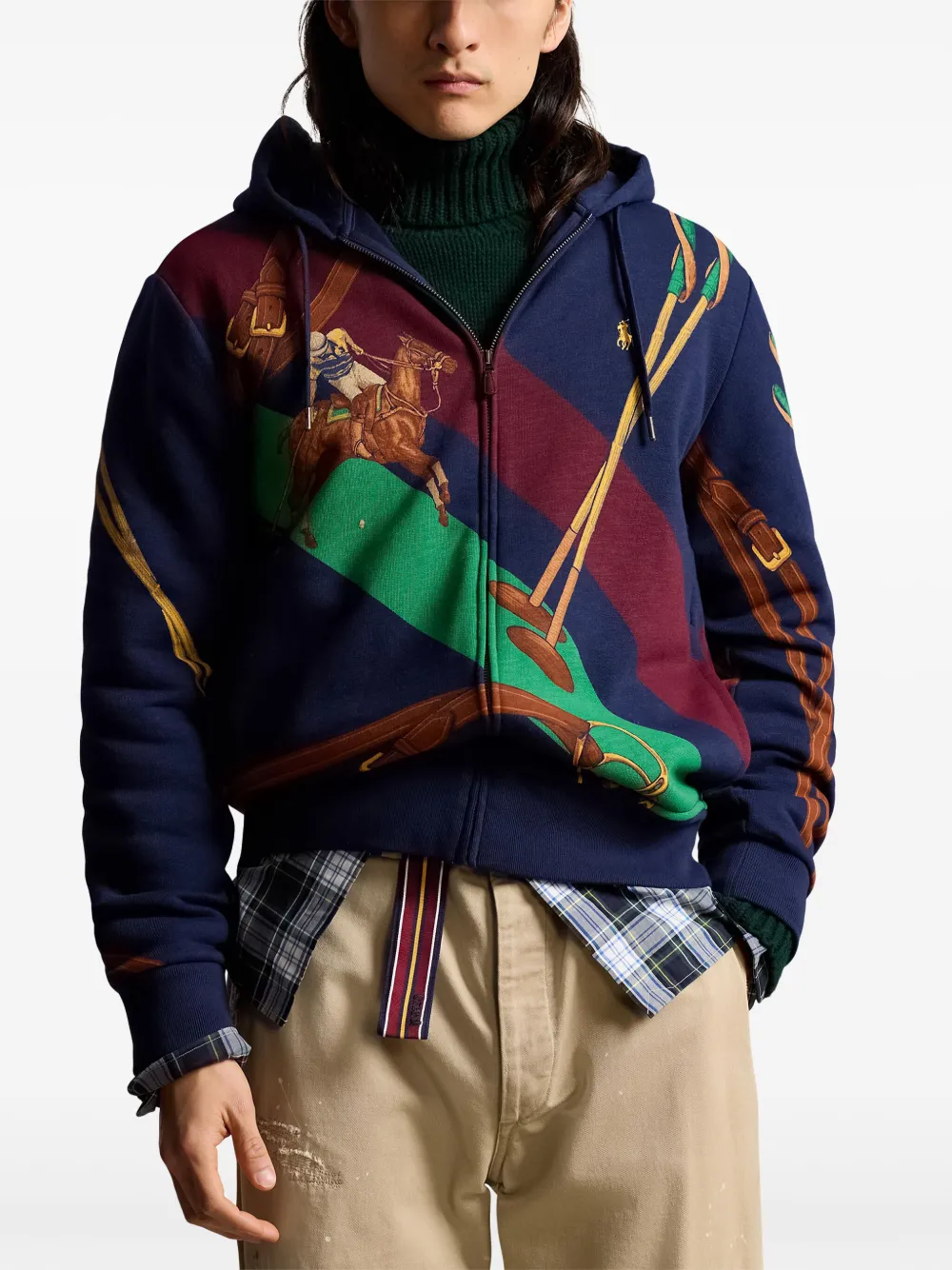 Polo Ralph Lauren Hoodie met patroon Blauw