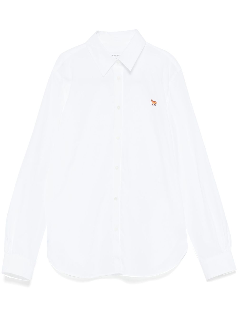 Maison Kitsune baby fox patch cotton classic shirt Women