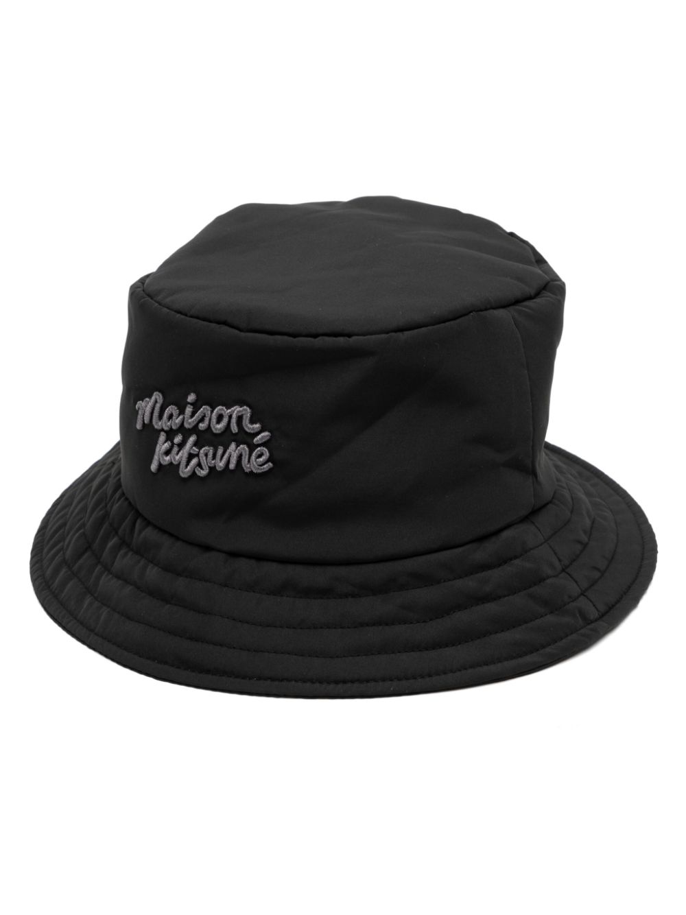 Maison Kitsune logo-embroidered bucket hat Women