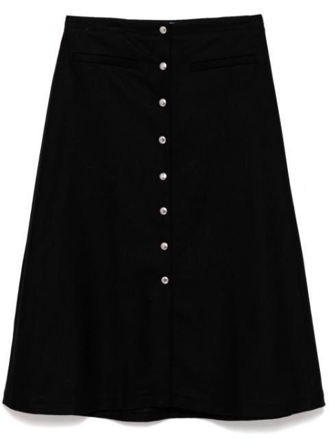 Maison Kitsune snaps midi skirt Women