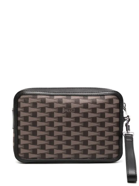 Bally patterned clutch bag