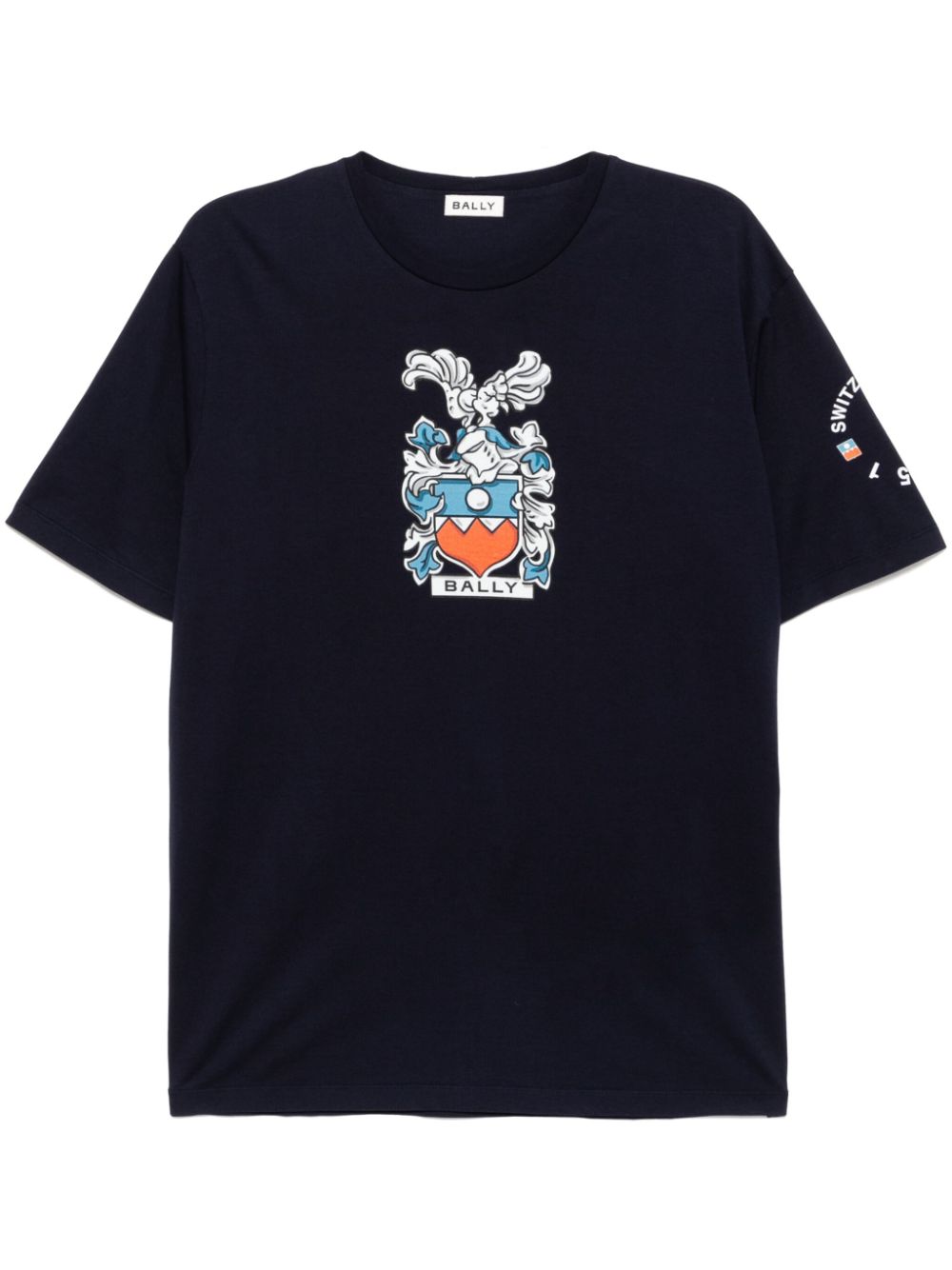 Bally graphic print short-sleeves T-shirt - Blue