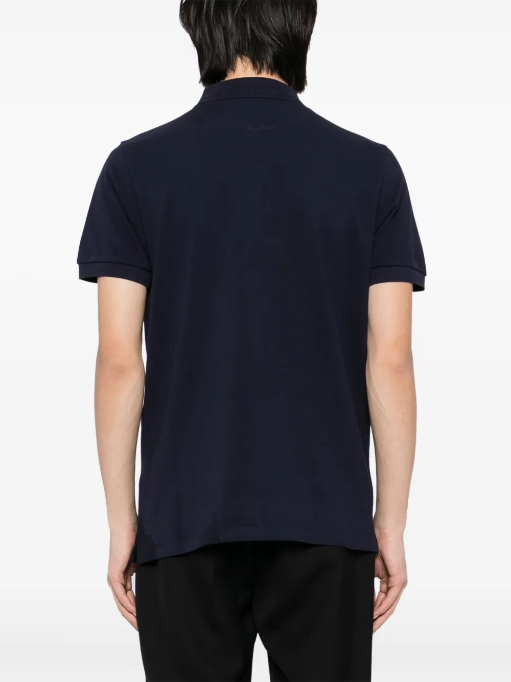 Bally Poloshirt met borduurwerk en korte mouwen Blauw