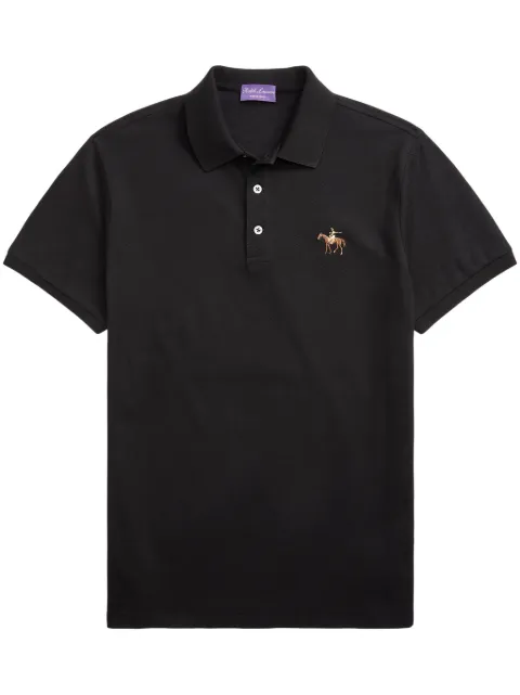 Ralph Lauren Purple Label Poloshirt mit Logo-Stickerei